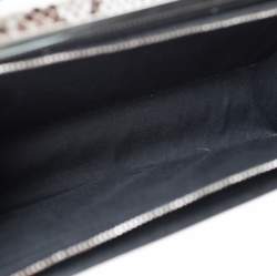 Pre Owned Fendi Multicolor Leather and Python Mini Demi Jour Shoulder Bag