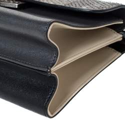 Pre Owned Fendi Multicolor Leather and Python Mini Demi Jour Shoulder Bag