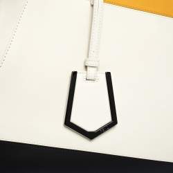 Pre Owned Fendi Multicolor Leather Medium Colorblock 2Jours Tote