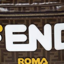 Fendi Brown Zucca Coated Canvas Spalmati Mania Belt Bag