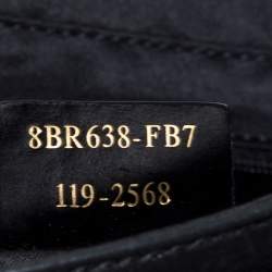 Pre Owned Fendi Black Iridescent Leather Mama Forever Large Flap Shoulder Bag