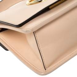 Pre Owned Fendi Beige Leather Small Kan I F Shoulder Bag