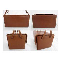 Pre Owned Fendi Brown Vintage Box Clutch Bag