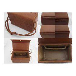 Pre Owned Fendi Brown Vintage Box Clutch Bag