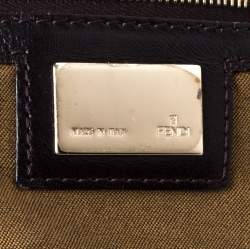Pre Owned Fendi Tobacco Zucca Canvas and Leather Large Chef Shoulder Bag