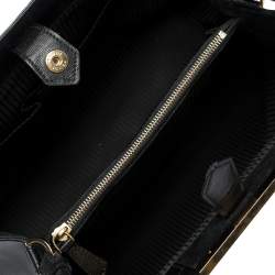 Pre Owned Fendi Black Leather Medium 2Jours Tote 