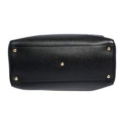 Pre Owned Fendi Black Leather Medium 2Jours Tote 