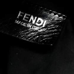 Pre Owned Fendi Black/Silver Leather Large 3Jours Tote