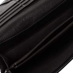 Pre Owned Fendi Tobacco Zucca Canvas and Leather Continental Flap Wallet