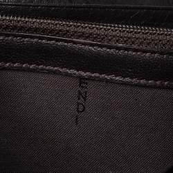 Pre Owned Fendi Tobacco Zucca Canvas and Leather Continental Flap Wallet