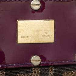 Pre Owned Fendi Tobacco Zucca Canvas Large Mia Shoulder Bag