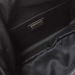 Pre Owned Fendi Black Leather Flap Shoulder Bag