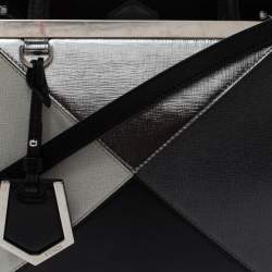 Pre Owned Fendi Multicolor Leather Mini Geometric 2jours Tote