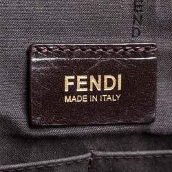 Pre Owned Fendi Tobacco Zucca Canvas and Leather Crossbody Bag
