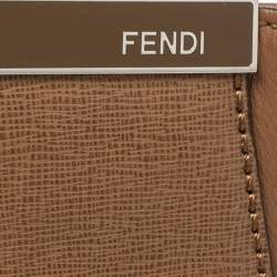 Pre Owned Fendi Caramel Brown Leather Medium 2Jours Tote