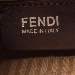 Pre Owned Fendi Caramel Brown Leather Medium 2Jours Tote