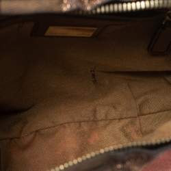 Pre Owned Fendi Multicolor Striped Canvas Chef Chain Hobo