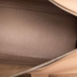 Pre Owned Fendi Beige/Black Whipstitch Leather Mini 3Jours Tote