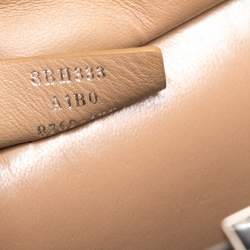 Pre Owned Fendi Beige/Black Whipstitch Leather Mini 3Jours Tote