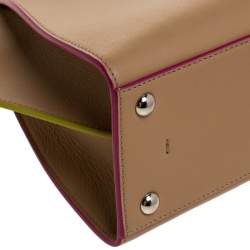 Pre Owned Fendi Beige Leather Mini 3Jours Tote