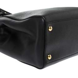 Pre Owned Fendi Black Leather Mini 2jours Tote