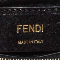 Pre Owned Fendi Black Leather Mini 2jours Tote