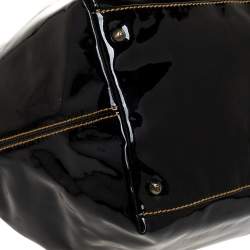 Pre Owned Fendi Black Patent Leather B Bis Satchel