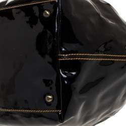 Pre Owned Fendi Black Patent Leather B Bis Satchel