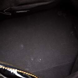 Pre Owned Fendi Black Patent Leather B Bis Satchel