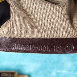 Pre Owned Fendi Aqua Blue Ostrich Large Peekaboo Top Handle Bag