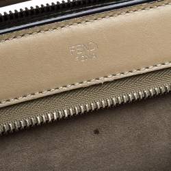 Pre Owned Fendi Bleeker Beige Leather Dotcom Top Handle Bag