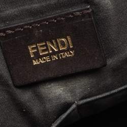 Pre Owned Fendi Tobacco Zucca Canvas and Leather Crossbody Bag