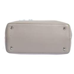 Pre Owned Fendi Nude/Black Leather Mini Mirror Monster 2Jours Tote