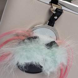 Pre Owned Fendi Nude/Black Leather Mini Mirror Monster 2Jours Tote