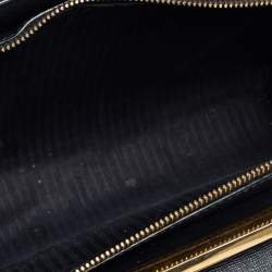 Pre Owned Fendi Black Textured Leather Small Demi Jour Top Handle Bag