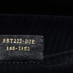 Pre Owned Fendi Black Textured Leather Small Demi Jour Top Handle Bag