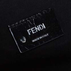 Pre Owned Fendi Black Leather Medium By The Way Boston Bag