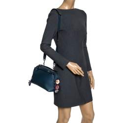 Pre Owned حقيبة فندي باي ذا واي جلد عنابي وجلد ثعبان عنابي صغيرة