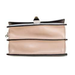 Pre Owned Fendi Multicolor Python and Leather Kan I Crossbody Bag