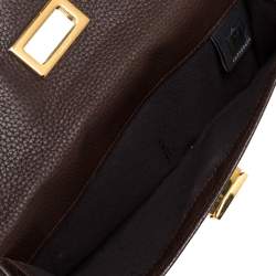 Pre Owned Fendi Brown Zucca Canvas and Leather Continental Wallet