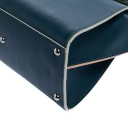 Pre Owned Fendi Blue Leather Medium 3Jours Tote