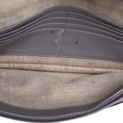 Pre Owned Fendi Multicolor Python and Leather Envelope Clutch