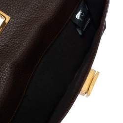 Pre Owned Fendi Brown Zucca Canvas and Leather Continental Wallet