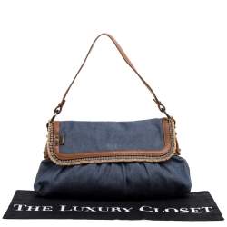 مملوكة مسبقًا Fendi Blue Denim Chef Shoulder Bag