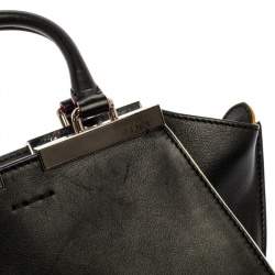Pre Owned Fendi Black Leather Petite 3Jours Tote