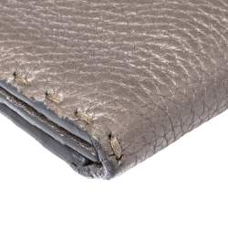 Fendi Metallic Selleria Leather Continental Wallet