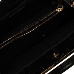 Pre Owned Fendi Black Leather Mini 2Jours Tote 