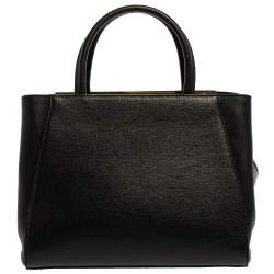 Pre Owned Fendi Black Leather Mini 2Jours Tote 
