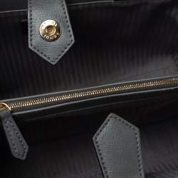 Pre Owned Fendi Grey Saffiano Leather Small 2Jours Tote