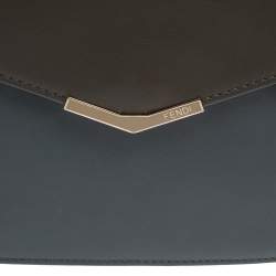 Pre Owned Fendi Multicolor Leather Large 2Jours Envelope Clutch